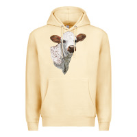 Pina Colada Texas Longhorn Calf Face Premium Hoodie - LillyAllenDesigns