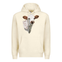 Sandshell Texas Longhorn Calf Face Premium Hoodie - LillyAllenDesigns