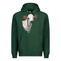 Sports Green Texas Longhorn Calf Face Premium Hoodie - LillyAllenDesigns