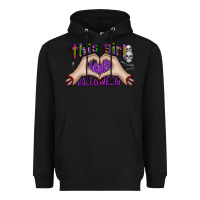 Black this girl loves halloween Heavyweight Hoodie - CowhideDigitalArt