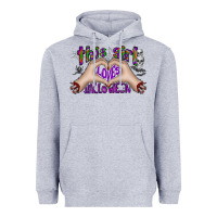 Heather Grey this girl loves halloween Heavyweight Hoodie - CowhideDigitalArt