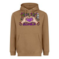 Toasted Coconut this girl loves halloween Heavyweight Hoodie - CowhideDigitalArt