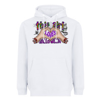White this girl loves halloween Heavyweight Hoodie - CowhideDigitalArt