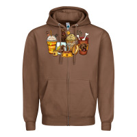 Chestnut labrador retriever coffee cups Zipper Hoodie - Zillion Design Studio