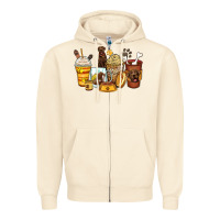 Sandshell labrador retriever coffee cups Zipper Hoodie - Zillion Design Studio