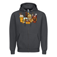 Smoke labrador retriever coffee cups Zipper Hoodie - Zillion Design Studio