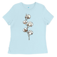 Baby Blue cotton Ladies Tee - BarkalooDesign