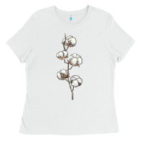 White cotton Ladies Tee - BarkalooDesign