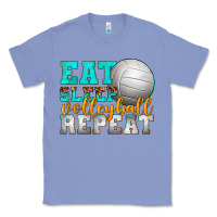 Colony Blue eat sleep volleyball repeat Classic Tee - texasbilliewilder