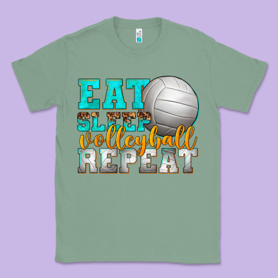 Eat Sleep Volleyball Repeat Classic Tee Designed By Texasbilliewilder