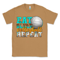 Toasted Coconut eat sleep volleyball repeat Classic Tee - texasbilliewilder