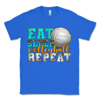 True Royal eat sleep volleyball repeat Classic Tee - texasbilliewilder