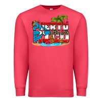 Cardinal puerto rico and flowers with frog Premium Sweatshirt - AdoDesignShop