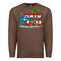 Chestnut puerto rico and flowers with frog Premium Sweatshirt - AdoDesignShop