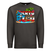Smoke puerto rico and flowers with frog Premium Sweatshirt - AdoDesignShop