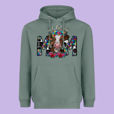 Autism Mom 2 Heavyweight Hoodie Designed By Sublimationcraftshop