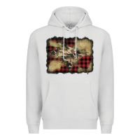 Buffalo Plaid Christmas Camouflage Glitter Background Premium Hoodie | Teevron