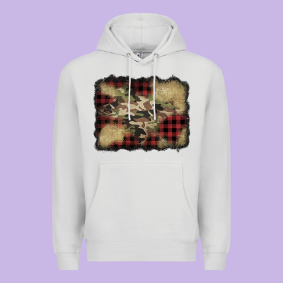 Buffalo Plaid Christmas Camouflage Glitter Background Premium Hoodie Designed By Jasminsmagicworld