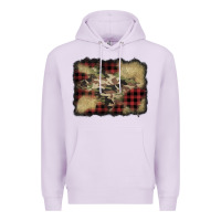 Lilac buffalo plaid christmas camouflage glitter background Premium Hoodie - Jasminsmagicworld