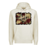 Oatmeal Heather buffalo plaid christmas camouflage glitter background Premium Hoodie - Jasminsmagicworld