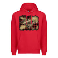 Red buffalo plaid christmas camouflage glitter background Premium Hoodie - Jasminsmagicworld