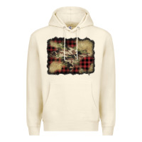 Sandshell buffalo plaid christmas camouflage glitter background Premium Hoodie - Jasminsmagicworld