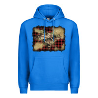 True Royal buffalo plaid christmas camouflage glitter background Premium Hoodie - Jasminsmagicworld