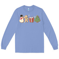 Colony Blue christmas gingerbread cookies Long Sleeve Tee - MaliasSmallBusiness