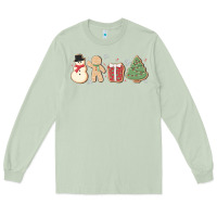 Matcha christmas gingerbread cookies Long Sleeve Tee - MaliasSmallBusiness