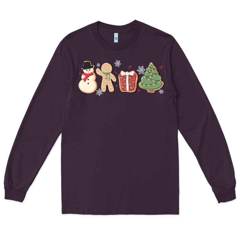 Christmas Gingerbread Cookies Long Sleeve Tee by MaliasSmallBusiness | Teevron