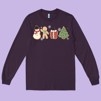 Long Sleeve Tee christmas gingerbread cookies