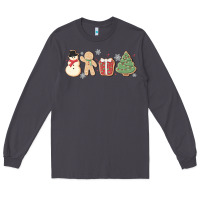 Smoke christmas gingerbread cookies Long Sleeve Tee - MaliasSmallBusiness