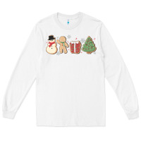 White christmas gingerbread cookies Long Sleeve Tee - MaliasSmallBusiness