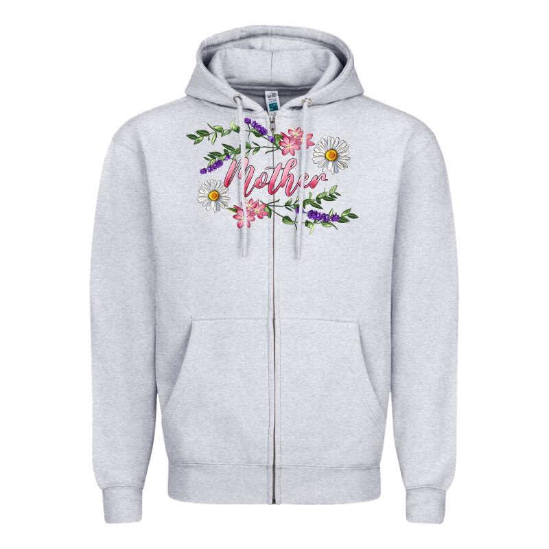 Floral Mother Zipper Hoodie by RanaPortraitStore | Teevron