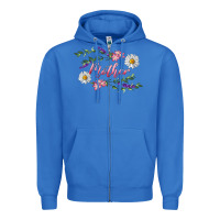 True Royal floral mother Zipper Hoodie - RanaPortraitStore