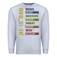 Heather Grey bible verses Premium Sweatshirt - JahusDesignShop