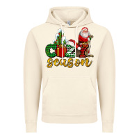 Vintage Artic cozy season with santa christmas tree cactus and gift Vintage Hoodie - AdoDesignShop