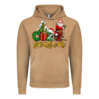 Vintage Camel cozy season with santa christmas tree cactus and gift Vintage Hoodie - AdoDesignShop