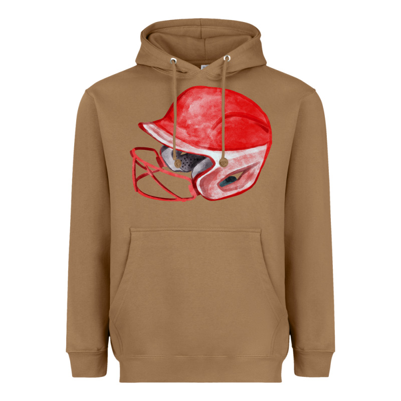Red Softball Helmet Fa Element Heavyweight Hoodie by FaDigitalArtStudio | Teevron