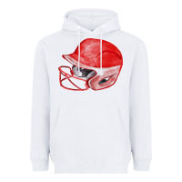 White red softball helmet fa element Heavyweight Hoodie - FaDigitalArtStudio