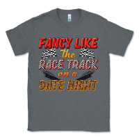 Charcoal Heather fancy like the race track on a date night Classic Tee - texasbilliewilder