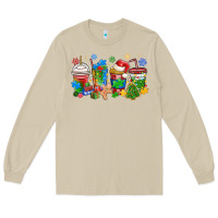Mushroom autism awareness christmas coffee Long Sleeve Tee - MaliasSmallBusiness
