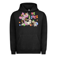 He Lives With Bunnys And Eggs Urban Hoodie | Teevron