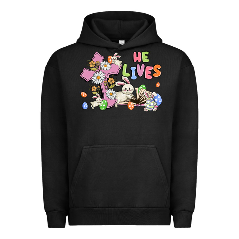 He Lives With Bunnys And Eggs Urban Hoodie by MaliasSmallBusiness | Teevron
