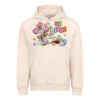 Sandshell he lives with bunnys and eggs Urban Hoodie - MaliasSmallBusiness