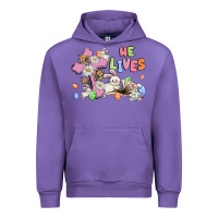 Tulip he lives with bunnys and eggs Urban Hoodie - MaliasSmallBusiness
