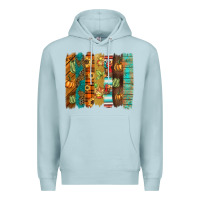 Blue Mist thanksgiving brushstroke Premium Hoodie - BarkalooDesign