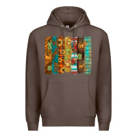 Coffee thanksgiving brushstroke Premium Hoodie - BarkalooDesign
