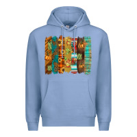 Colony Blue thanksgiving brushstroke Premium Hoodie - BarkalooDesign
