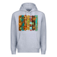 Heather Grey thanksgiving brushstroke Premium Hoodie - BarkalooDesign